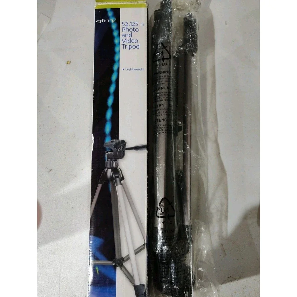 Gfm 52.12 Photo And Video Tripod Lightweight To A Pinhead Elevator Rubber Feet